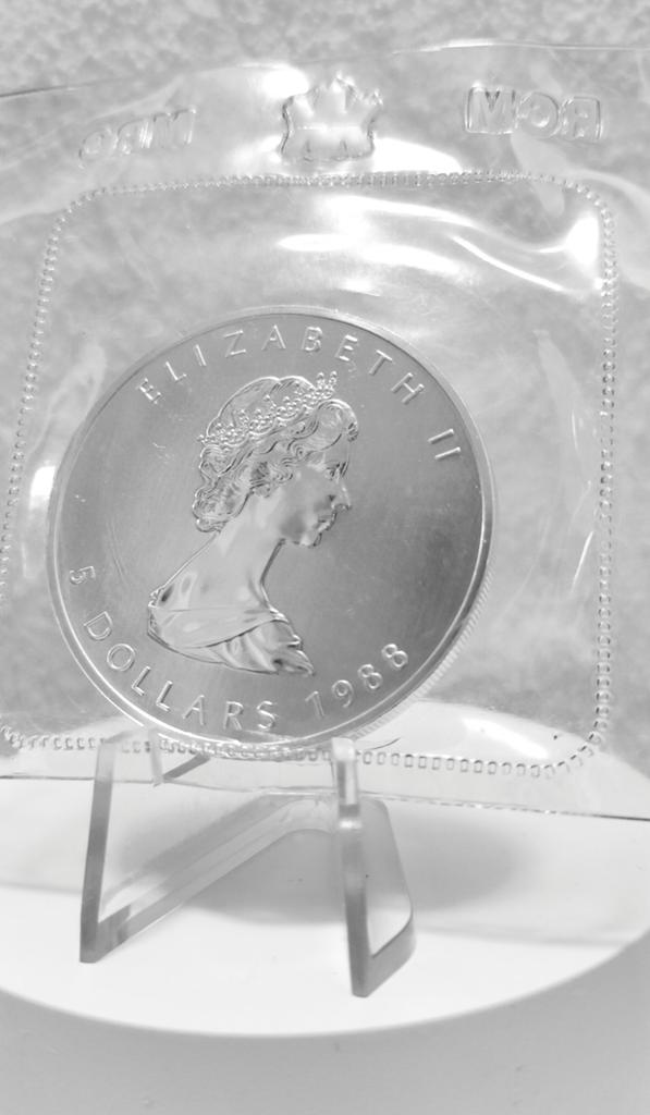 Zilveren Maple Leaf  unieke kans. ! 1988 t/m 1989 RCM SEAL, Ophalen of Verzenden, Noord-Amerika, Setje, Zilver