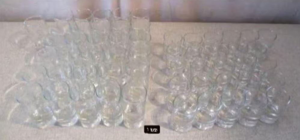 Grote partij van Kleine Glazen Potjes voor Hapjes, Glas of Glazen, Ophalen of Verzenden, Overige stijlen, Glas