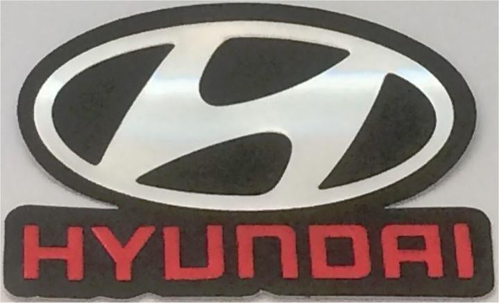 Hyundai metallic sticker, Ophalen of Verzenden