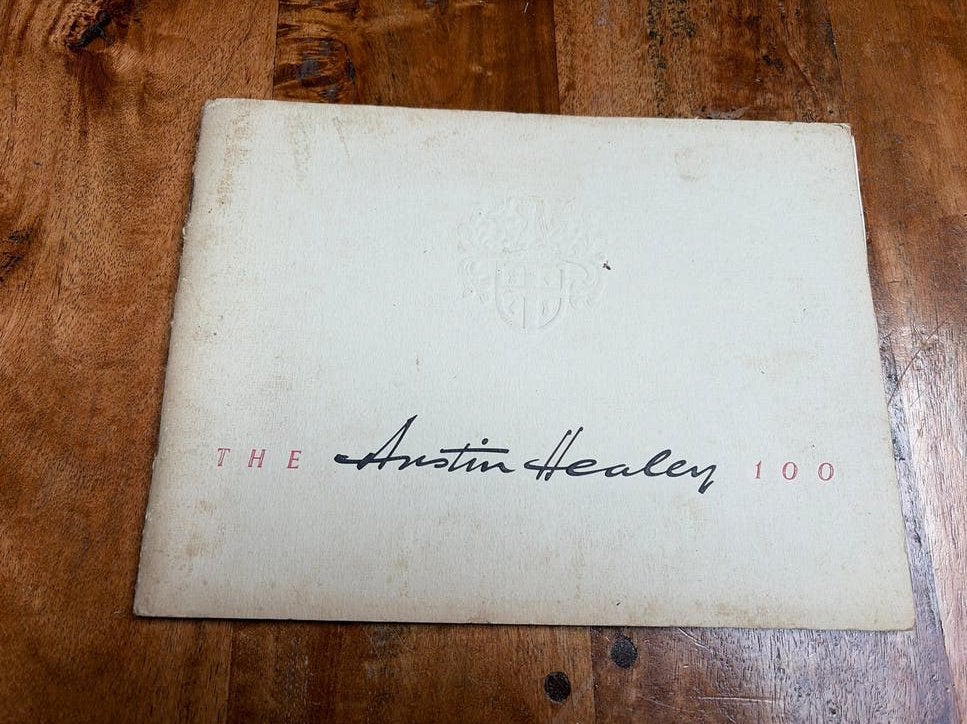 Austin Healey 100 & Austin A30/A40/Trucks brochure, Ophalen of Verzenden, Gelezen, Overige merken