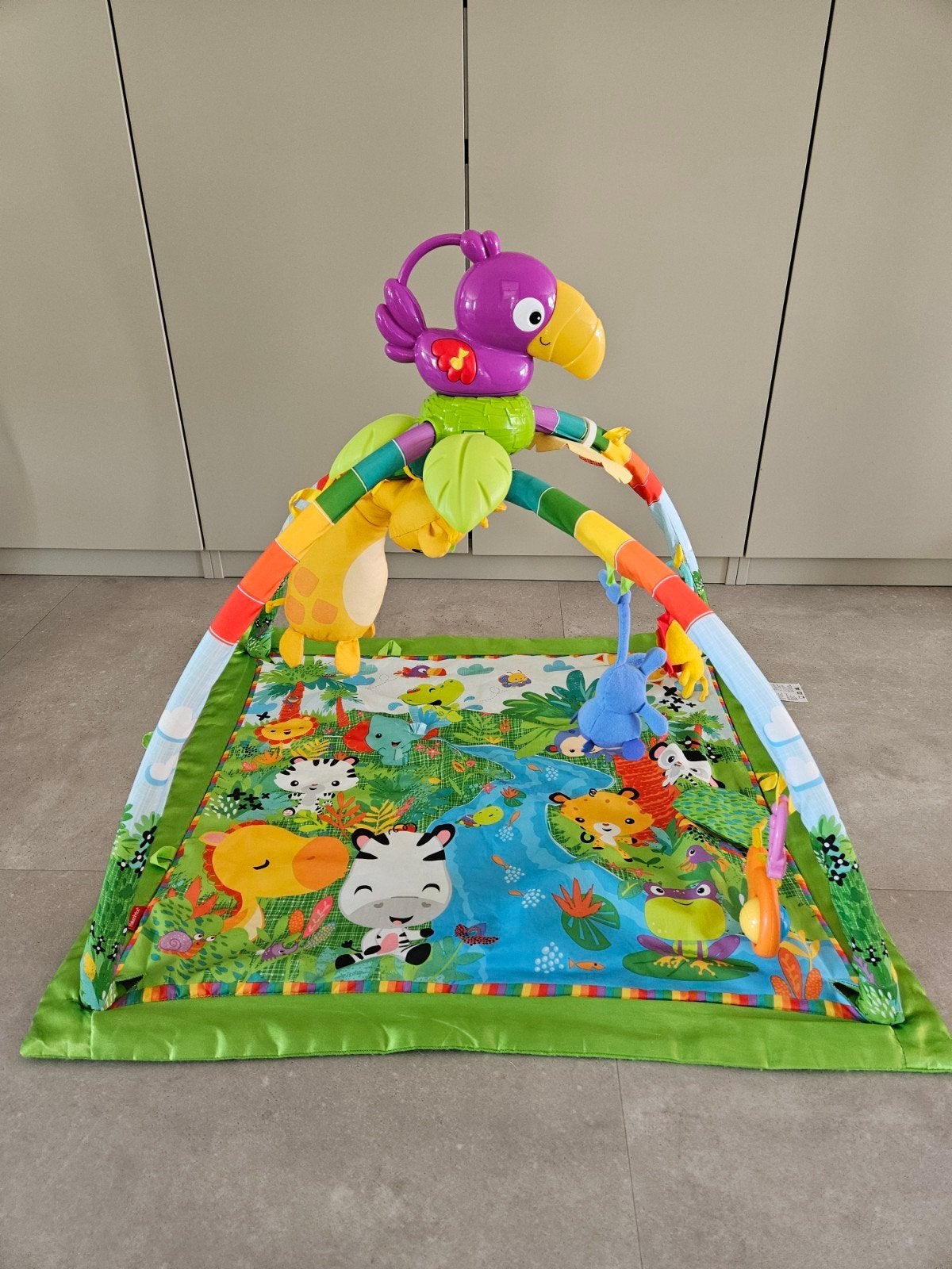 Fisher-Price Speelkleed met geluid en speeltjes, Ophalen, Zo goed als nieuw, Speelkleed, Met licht