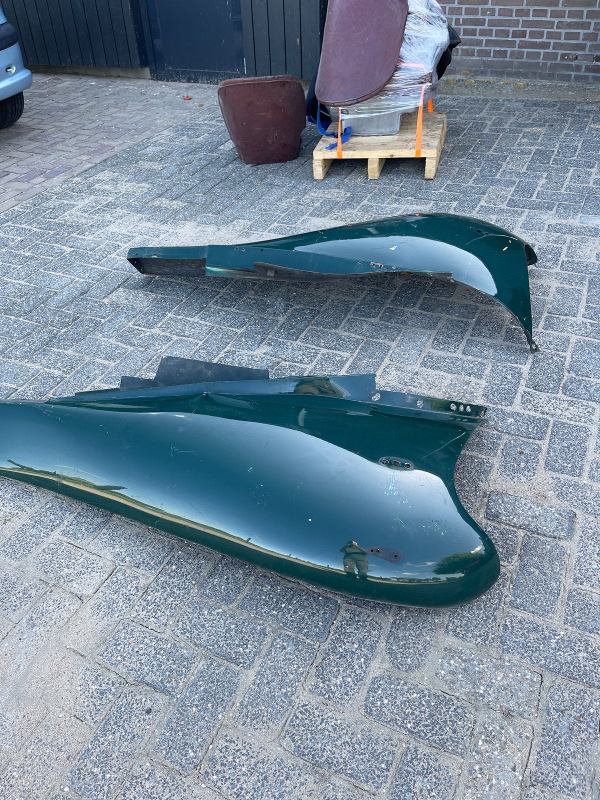 MG TC Spatborden - Set van 2 (met werk), Auto-onderdelen, Ophalen, Gebruikt, MG, Spatbord