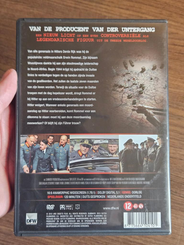 DVD Rommel Ulrich Tukur Tweede Wereldoorlog, Vanaf 12 jaar, Ophalen of Verzenden, Gebruikt, Waargebeurd drama