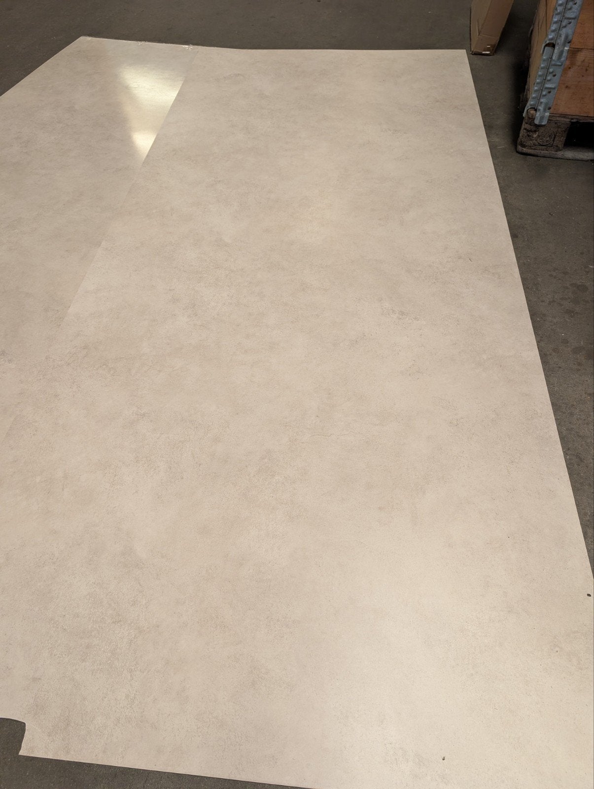 Japandi Beige Betonlook PVC Marmer 280x122, Ophalen, Nieuw