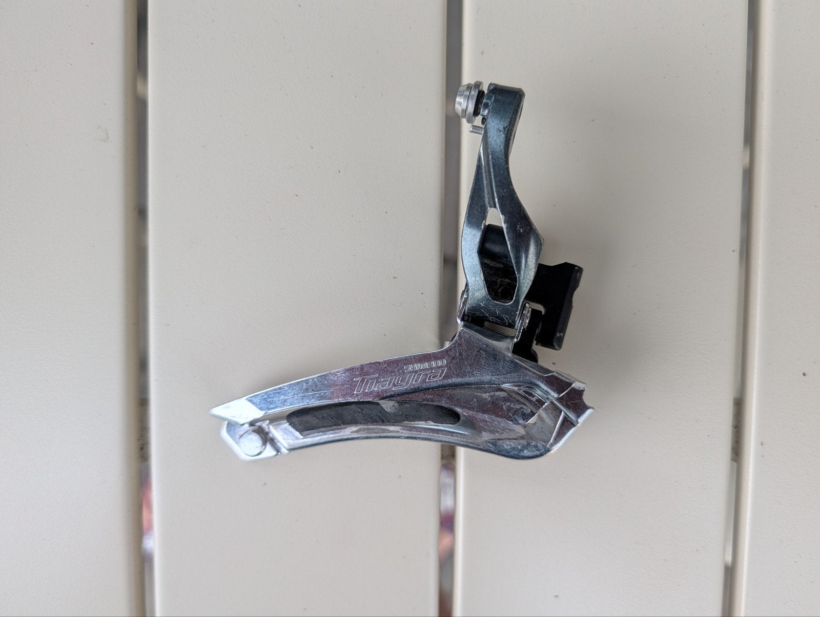 Shimano Tiagra Voorderailleur, Fietsen en Brommers, Fietsonderdelen, Ophalen of Verzenden, Zo goed als nieuw, Shimano Tiagra, Derailleur of Ketting