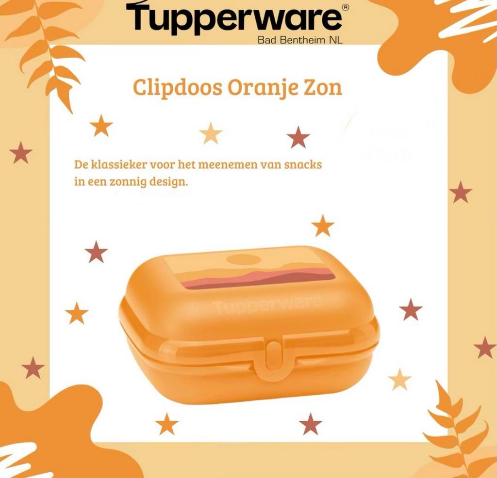 Tupperware Clipdoos Large, Huis en Inrichting, Keuken | Tupperware, Ophalen of Verzenden, Nieuw, Geel, Overige typen