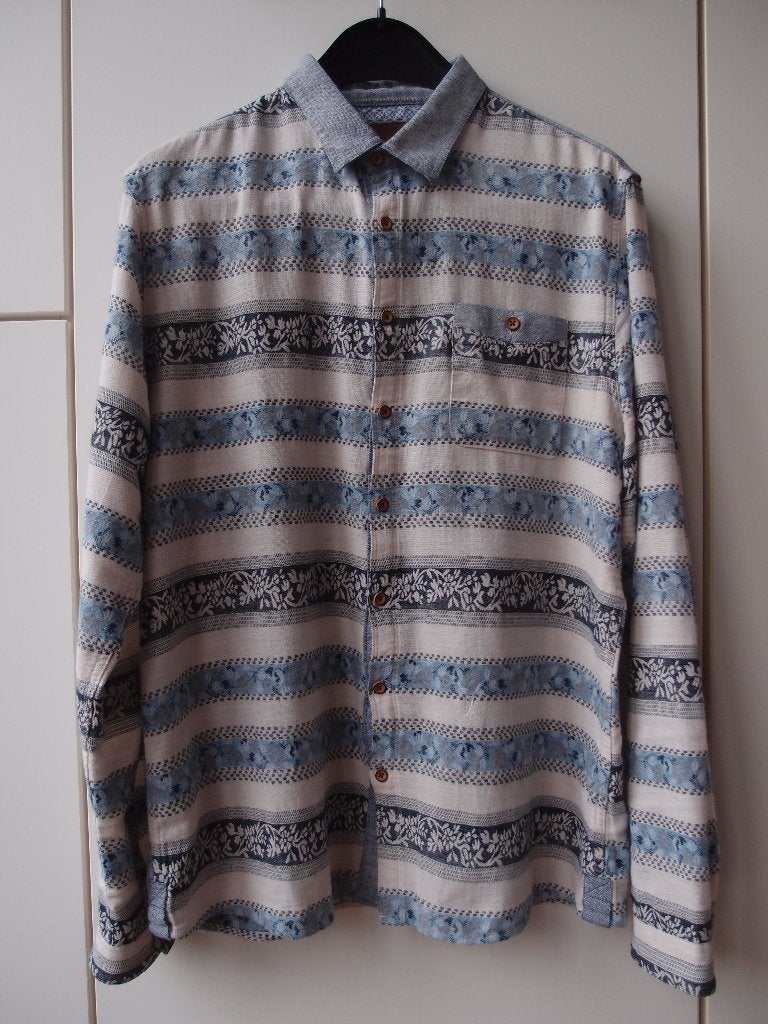 Mooi zakelijk casual Pearly King heren overhemd blouse XL, Blauw, Ophalen of Verzenden, Zo goed als nieuw, Pearly King