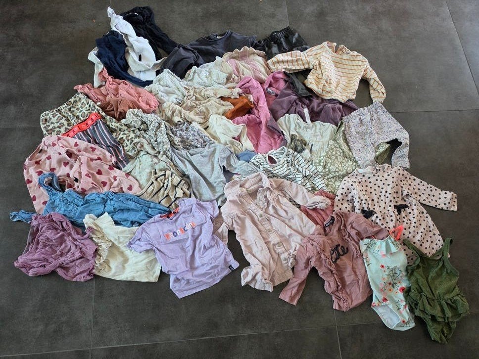 kledingpakket maat 80-86 44 stuks, Kinderen en Baby's, Babykleding | Baby-kledingpakketten, Ophalen of Verzenden, Gebruikt, Maat 80