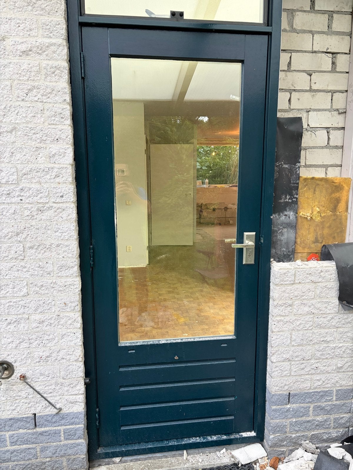 Buitendeur met dubbelglas, Gebruikt, 80 tot 100 cm, Ophalen of Verzenden, Buitendeur