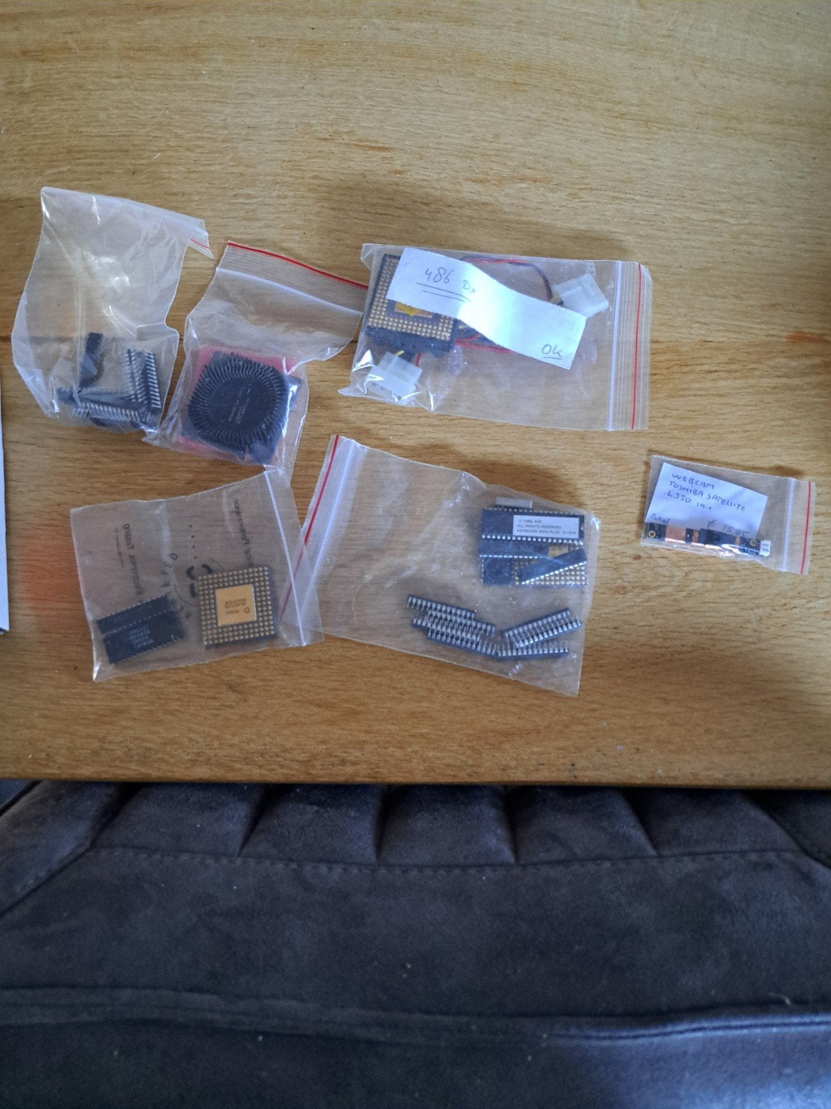 Diverse vintage computeronderdelen (o.a. 486 processor), Gebruikt, Intel 486, Minder dan 2 Ghz, Onbekend