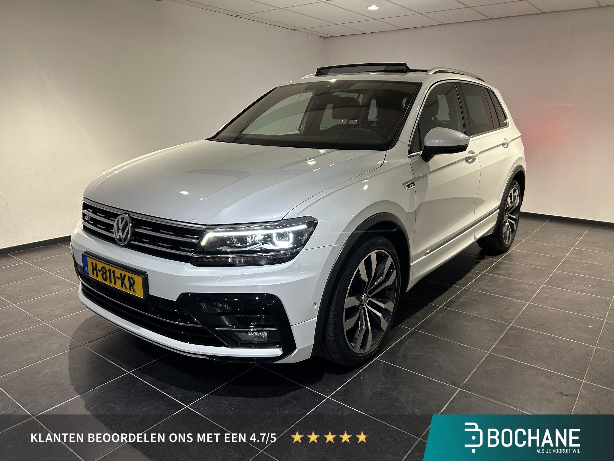 Volkswagen Tiguan 1.5 TSI ACT R-line | Panoramadak | Massage, 150 pk, Wit, Origineel Nederlands, SUV of Terreinwagen