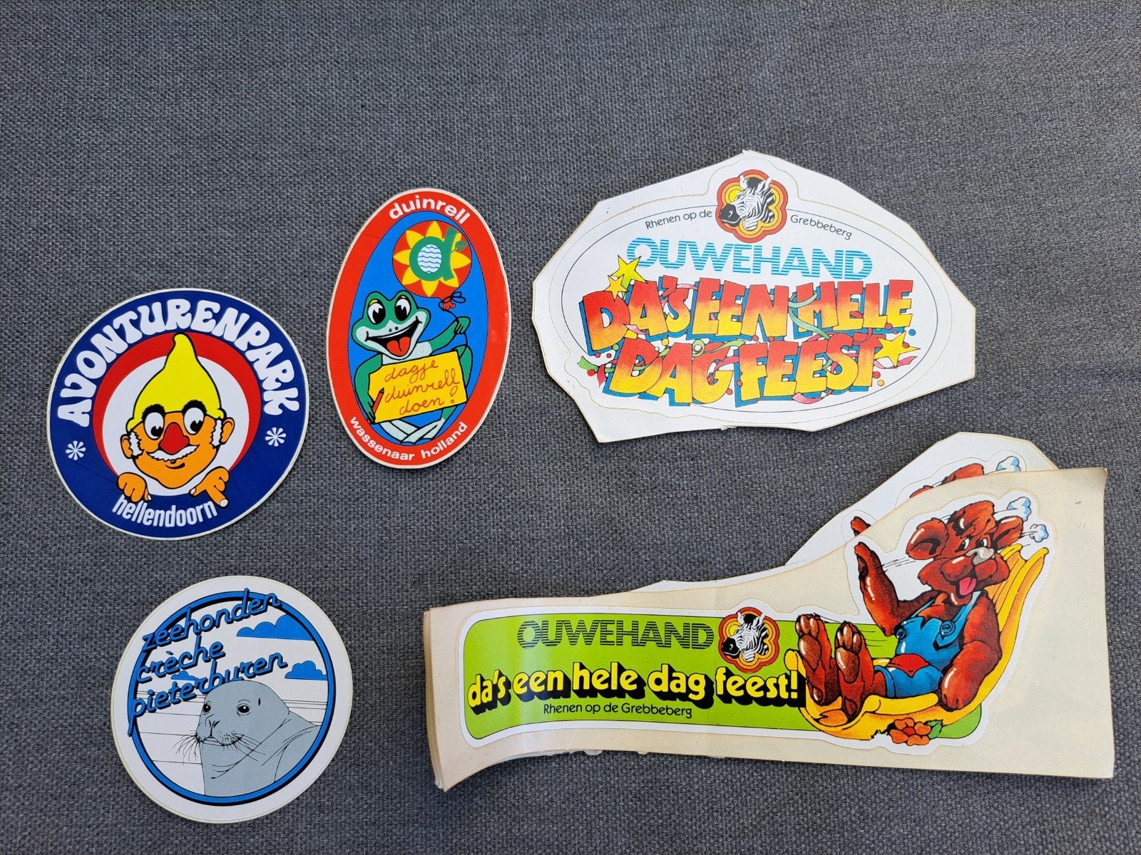 vintage stickers pretparken, Verzamelen, Ophalen of Verzenden, Zo goed als nieuw