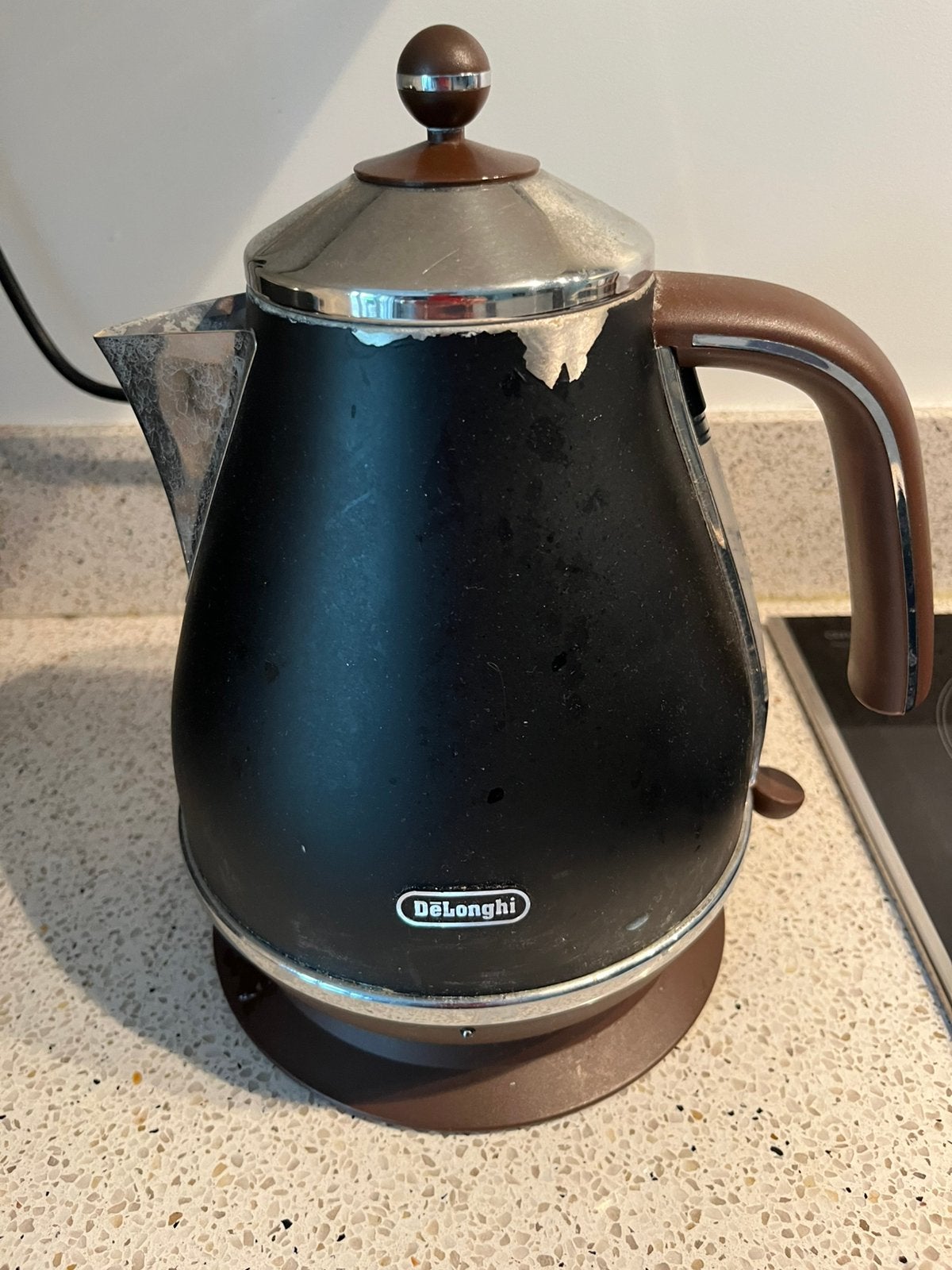 Delonghi icona vintage waterkoker, 1 tot 2 liter, Ophalen of Verzenden, Gebruikt