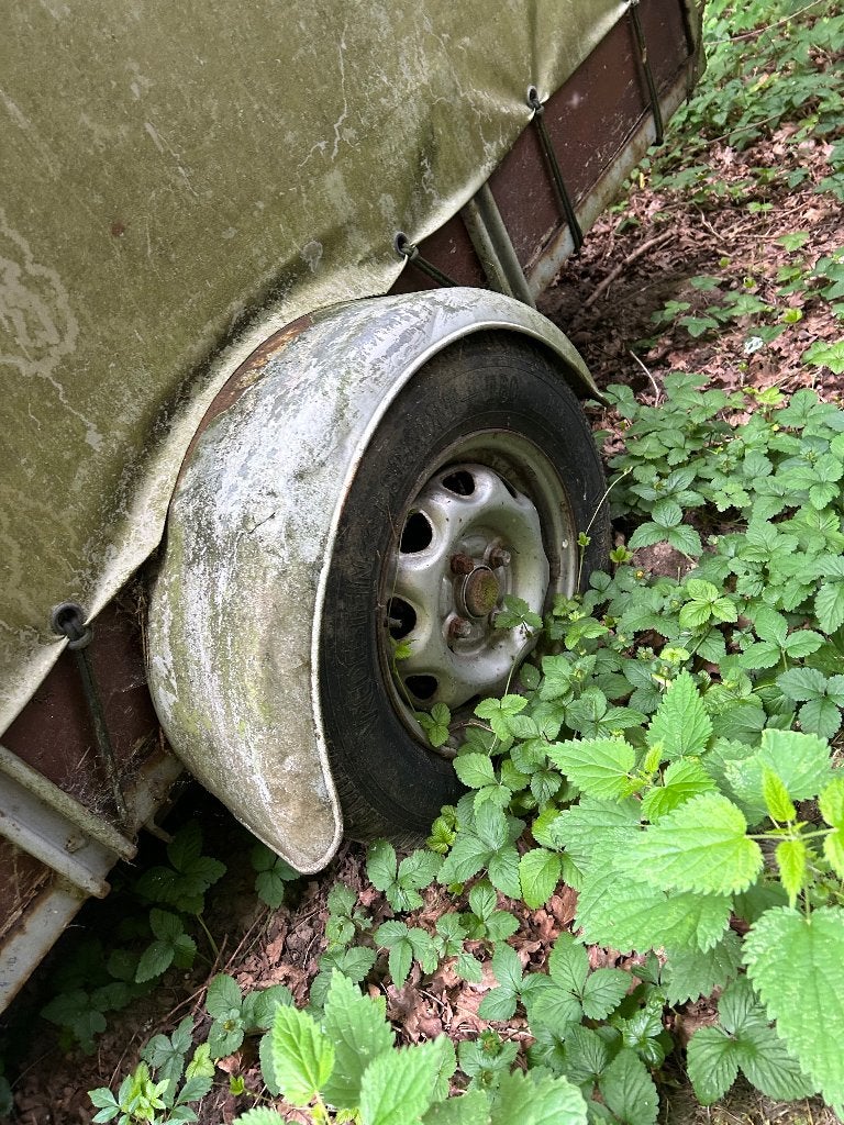 Aanhangwagen met huif, Ophalen, Gebruikt