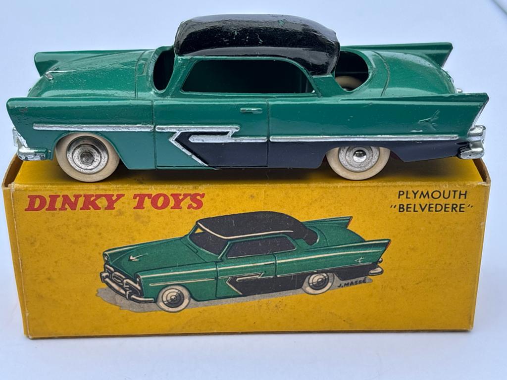 Dinky Toys 24D Plymouth Belvedere 24D - OLD & RARE, TOPPER!, Ophalen of Verzenden, Zo goed als nieuw, Auto, Dinky Toys