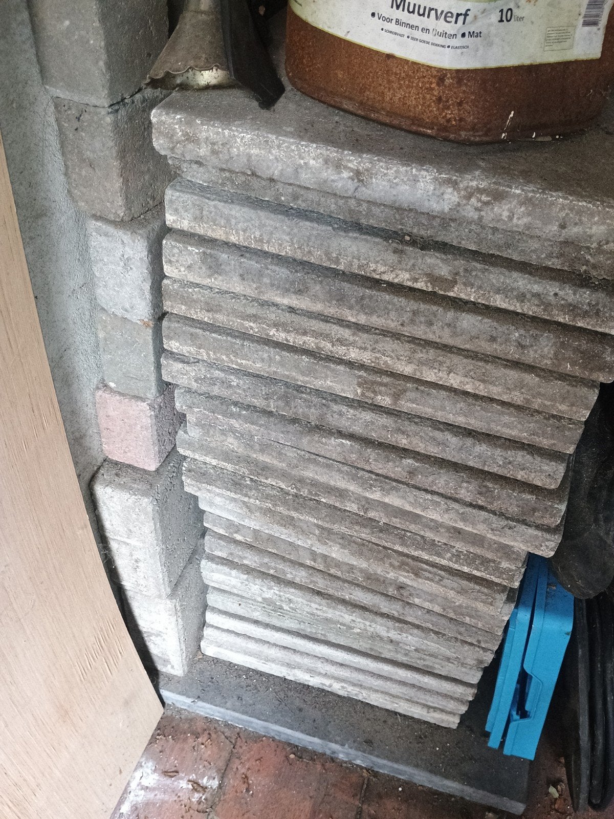 20 gebruikte goede tegels 40x40, Doe-het-zelf en Verbouw, Ophalen, Gebruikt, 10 m² of meer, Vloertegels