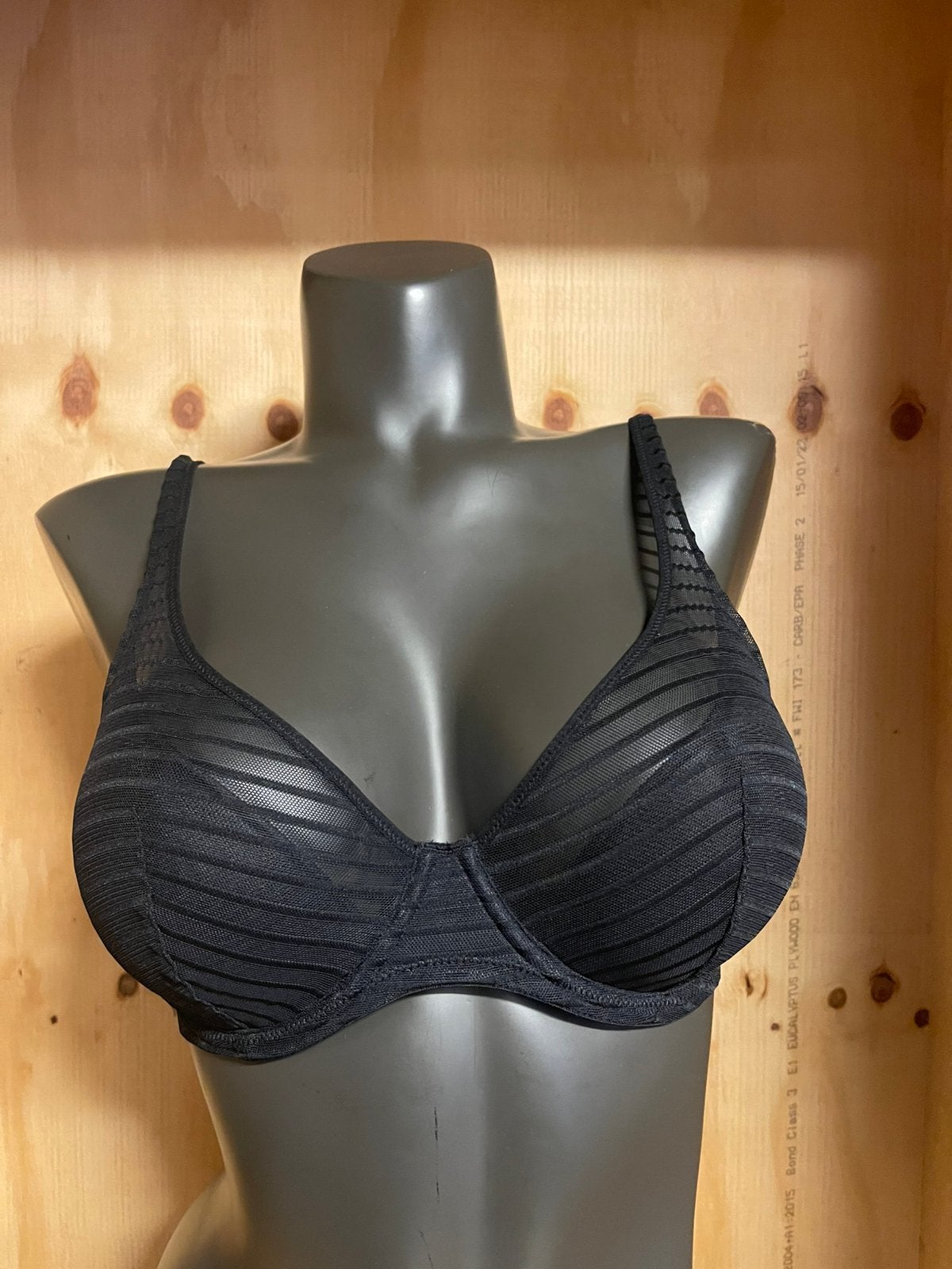 Marie jo plunge bh 85c - 80d - 80e model basyl, Verzenden, Zwart, BH
