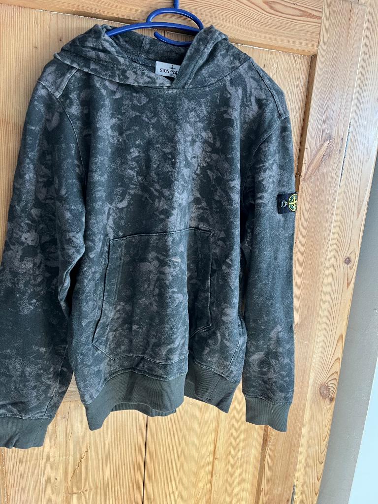 Stone Island Junior hoodie grijs maat 164, Ophalen, Gebruikt, Trui of Vest, Stone Island
