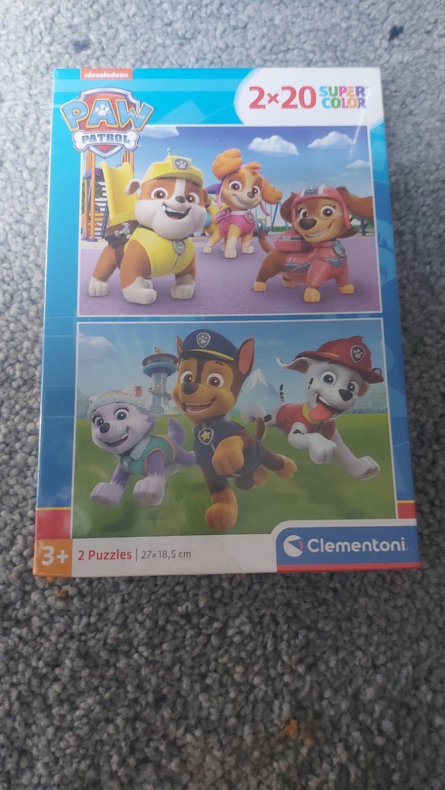 Paw Patrol Puzzels 2x20 stukjes Clementoni, Ophalen of Verzenden, Minder dan 500 stukjes, Nieuw, Legpuzzel