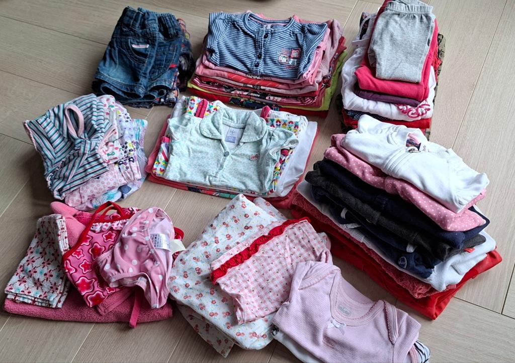 Pakket babykleding maat 50/56 tm 86/92, Ophalen, Zo goed als nieuw
