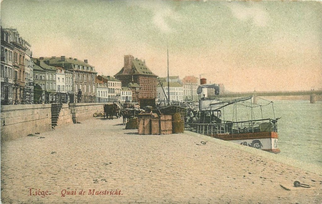 379-040-003 Liege Quai de Maestricht, Verzenden, Voor 1920, Overig Europa