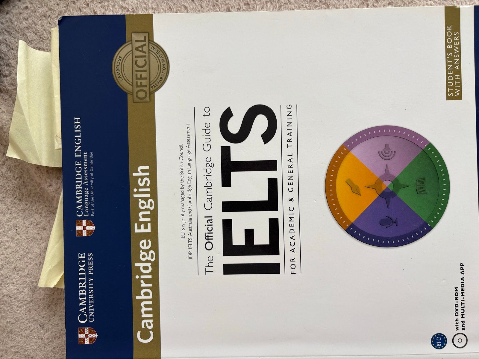 Cambridge English IELTS Boek met DVD-ROM en App, Boeken, Ophalen, Alpha, Zo goed als nieuw, Overige niveaus