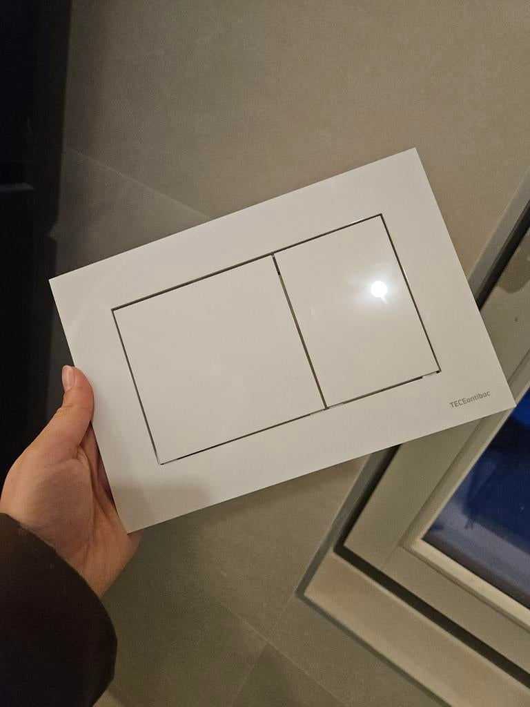 Tece bedieningspaneel wc toilet wit, Doe-het-zelf en Verbouw, Sanitair, Ophalen of Verzenden, Toilet