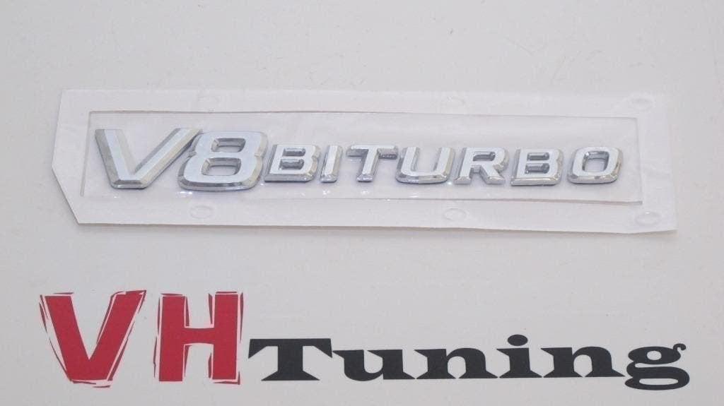 Mercedes AMG V8 Biturbo 3D logo zelfklevend 17 cm, Ophalen of Verzenden