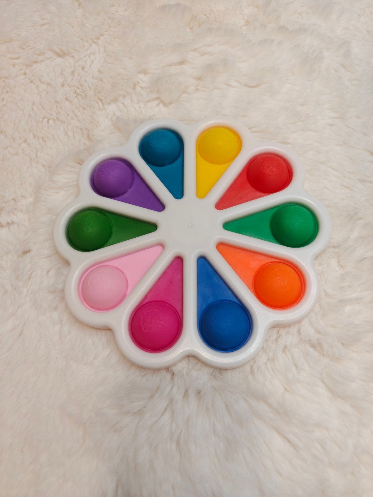 Kleurrijke Simple Dimple Fidget Toy - Stressvermindering, Ophalen of Verzenden, Zo goed als nieuw, Jongen of Meisje