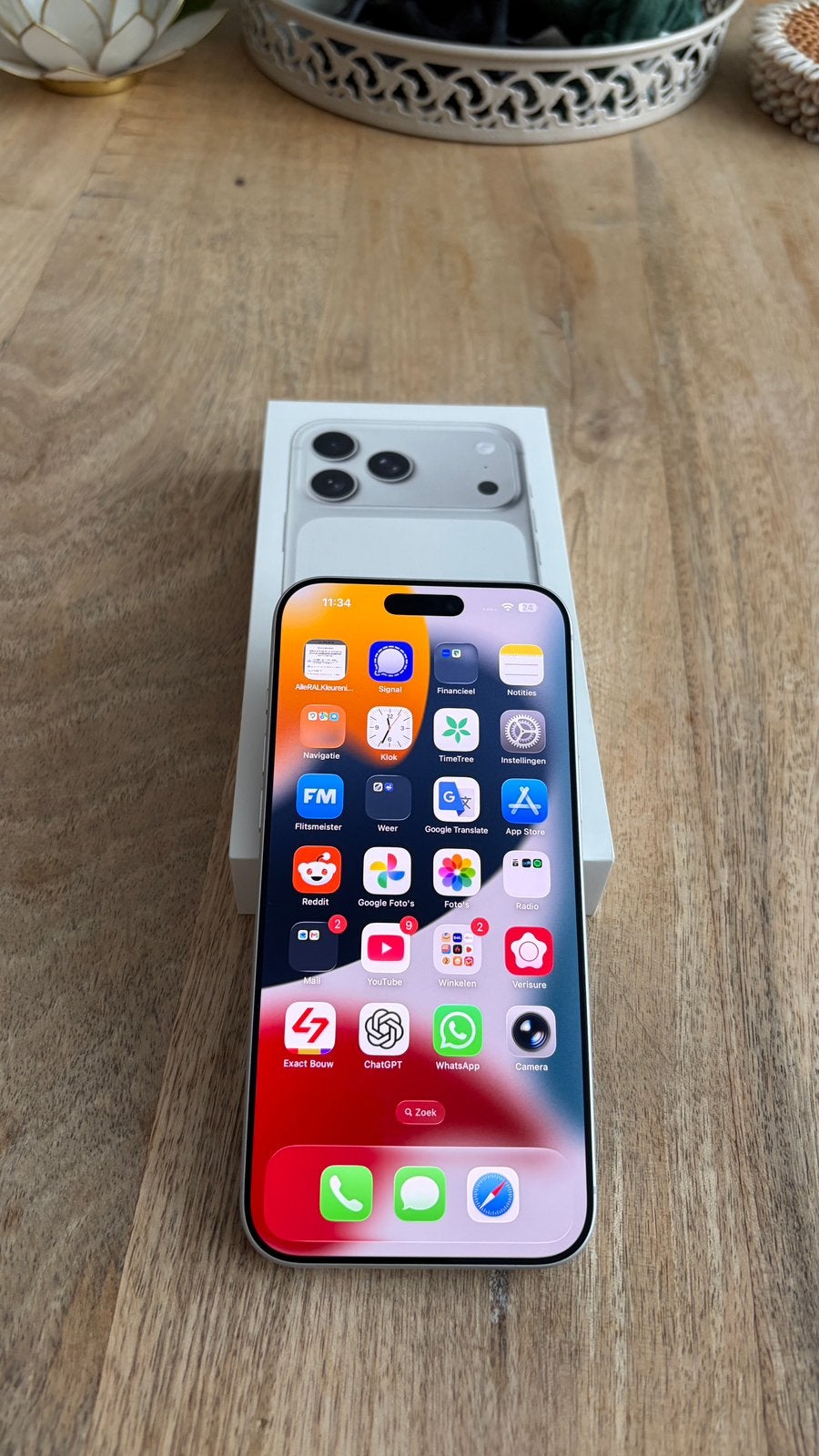 iPhone 17 Pro Max 256GB Zilver – 100% accu – 37 cycli – ZGAN, Telecommunicatie, Mobiele telefoons | Apple iPhone, Overige modellen