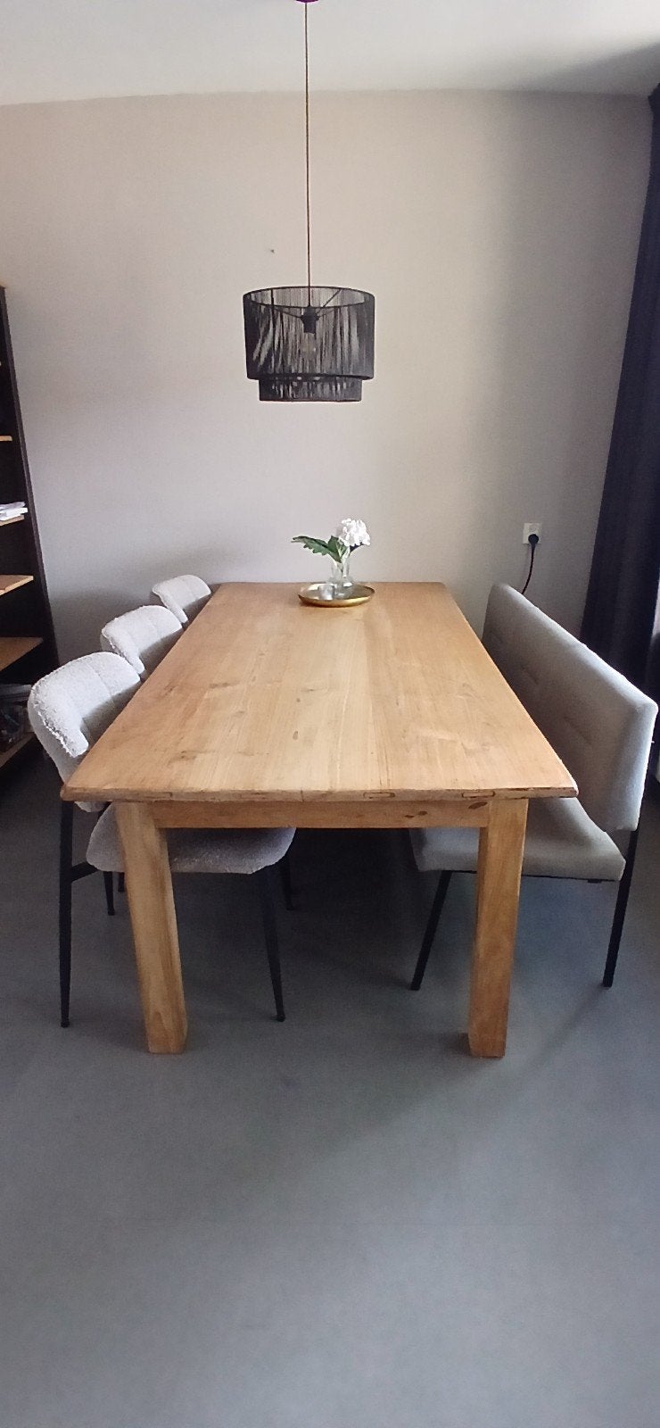 Eettafel teak 200x100 cm, Huis en Inrichting, Tafels | Eettafels, Ophalen, 100 tot 150 cm, Teakhout, 200 cm of meer
