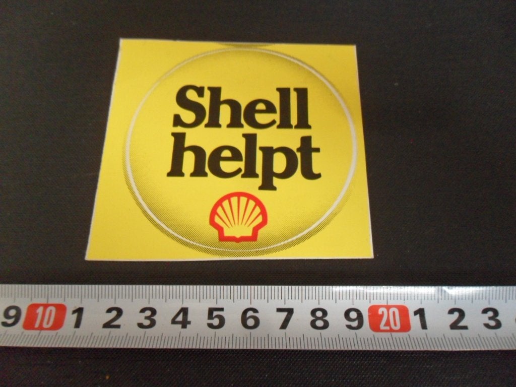 sticker SHELL HELPT, Ophalen of Verzenden, Zo goed als nieuw