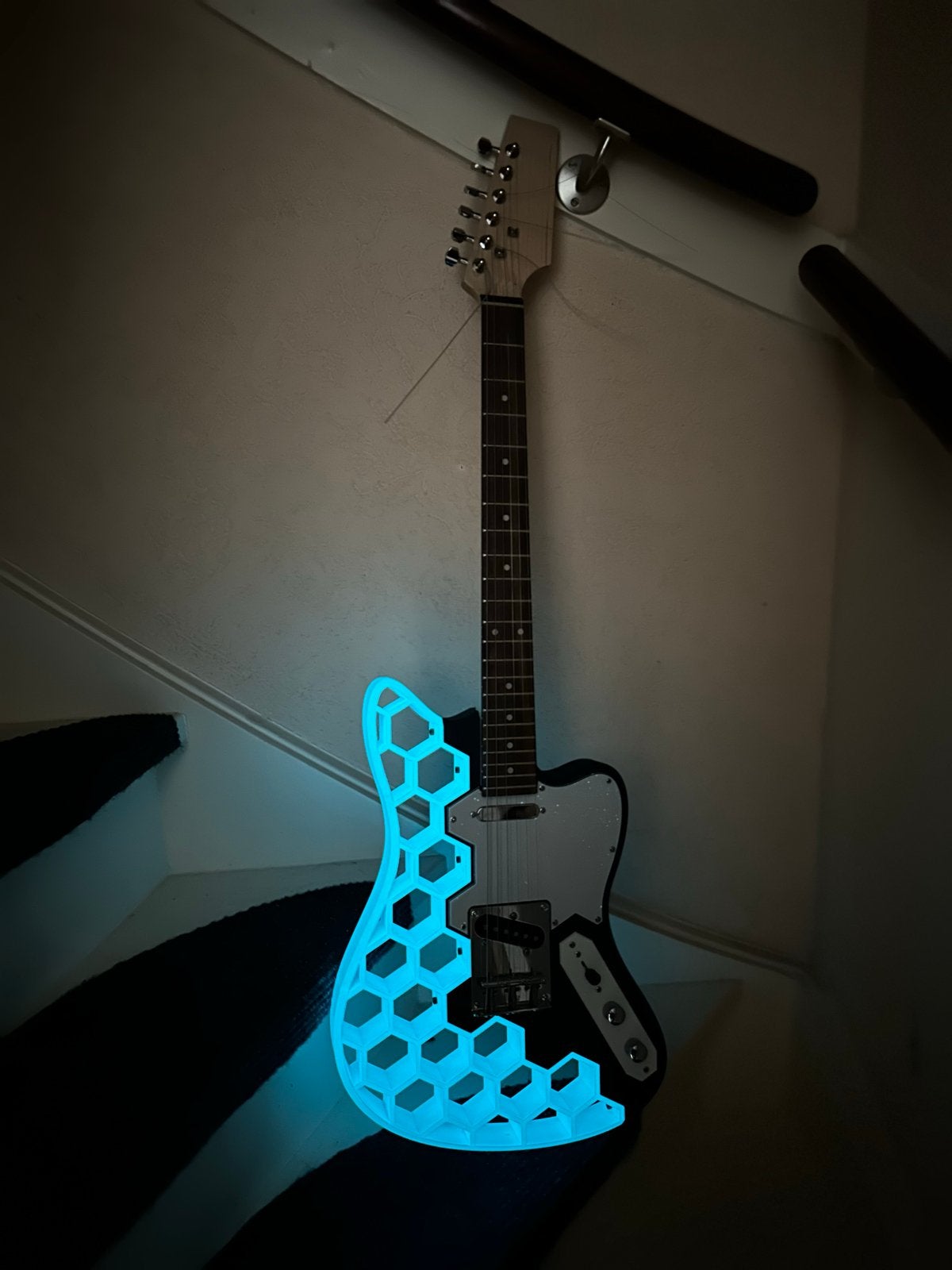 Harley Benton 3D Glow in the Dark Elektrische Gitaar, Ophalen of Verzenden, Nieuw, Solid body, Overige merken