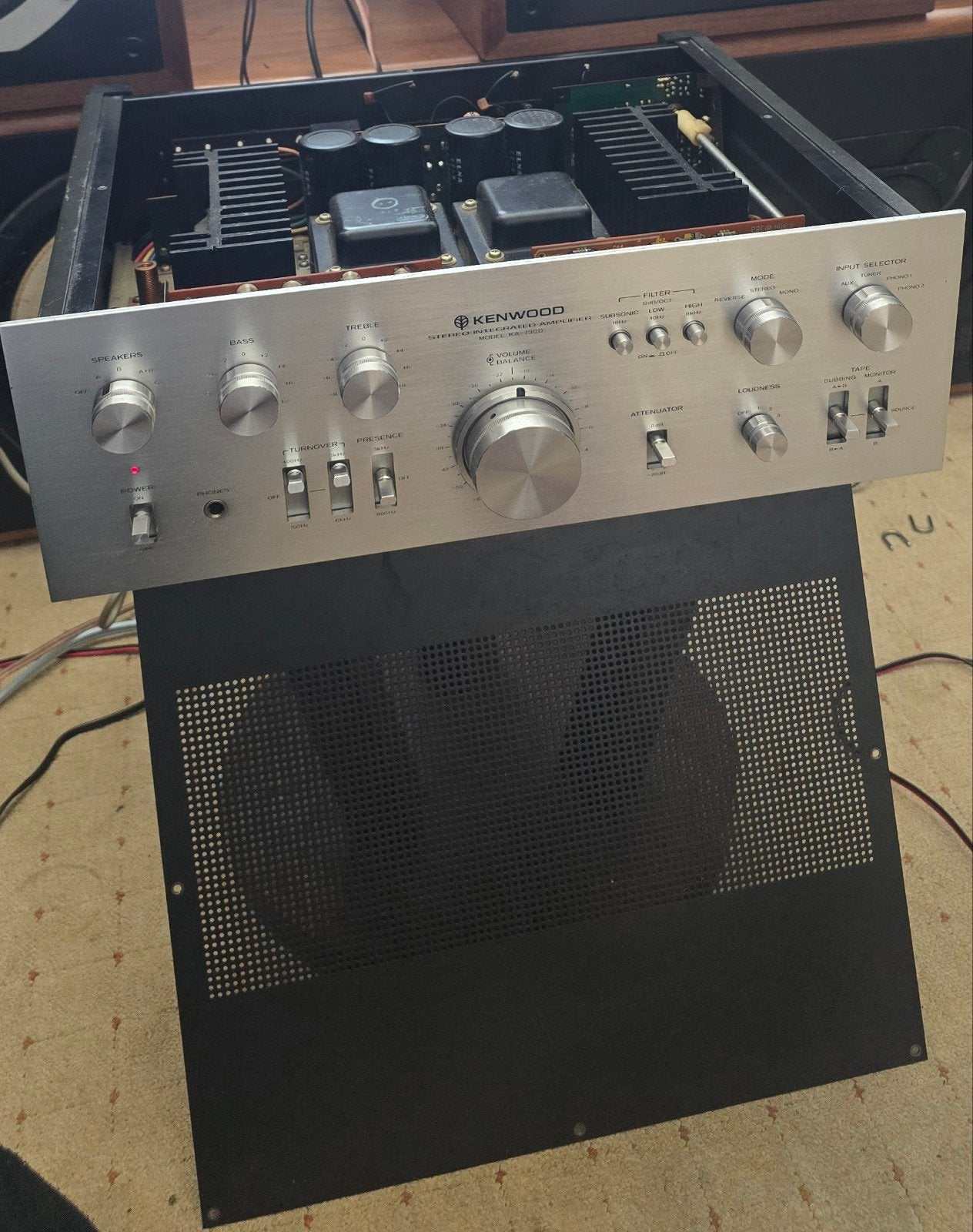 Kenwood KA-7300 Stereo Geïntegreerde Versterker, Ophalen of Verzenden, Gebruikt, Stereo, 60 tot 120 watt