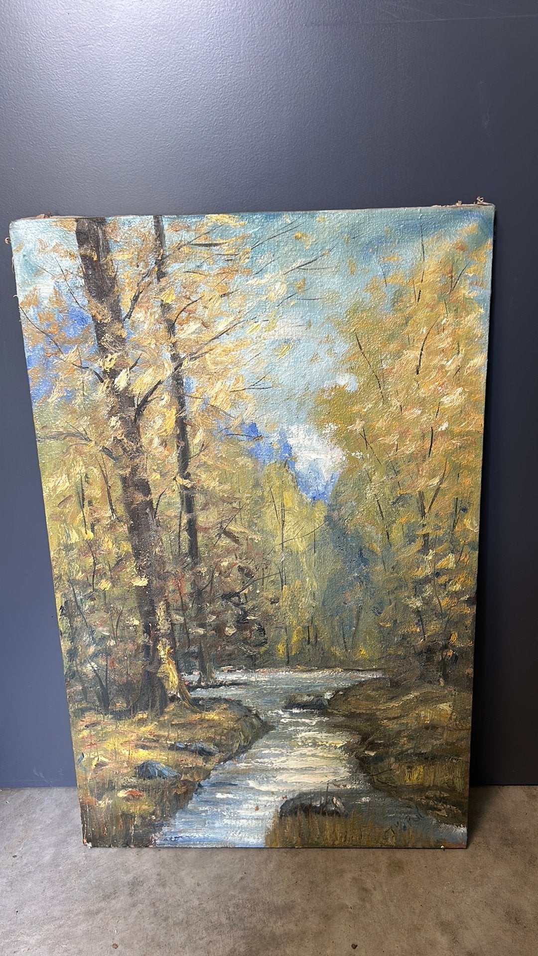Schilderij J vd Putten. 50 x 79 cm., Ophalen of Verzenden