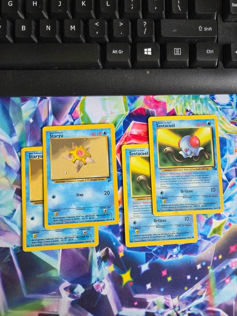 Staryu 95/130 2x & Tentacool 56/62 2x, Ophalen of Verzenden