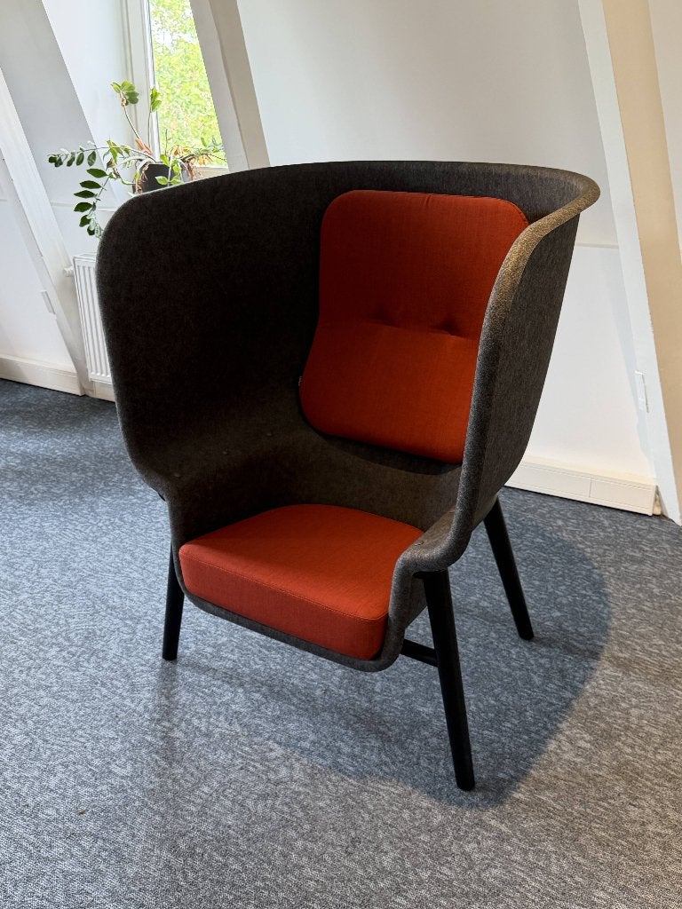 De Vorm Pod Chair design akoestische fauteuil, antraciet, Ophalen, 75 tot 100 cm, Zo goed als nieuw, 75 tot 100 cm