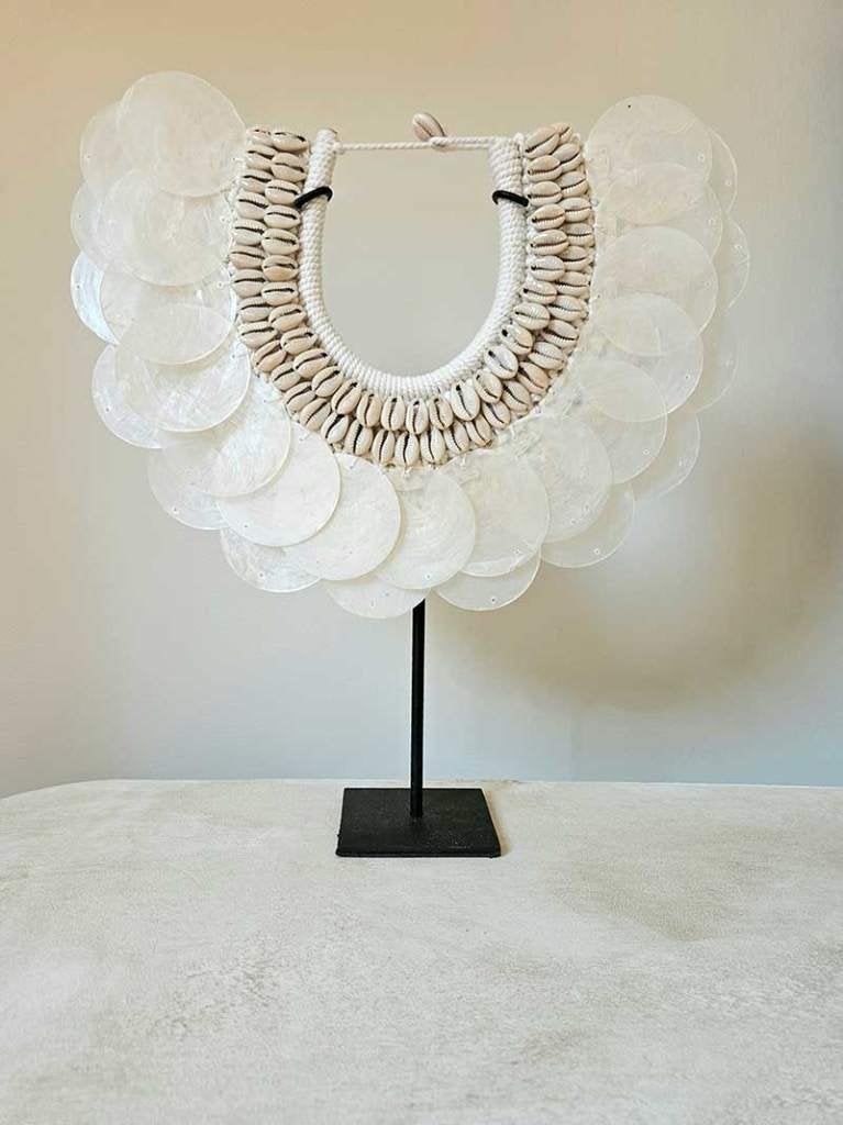 Schelpenketting op standaard Angel, Huis en Inrichting, 30 cm, Ophalen of Verzenden, Schelpendecoratie, Tropical home