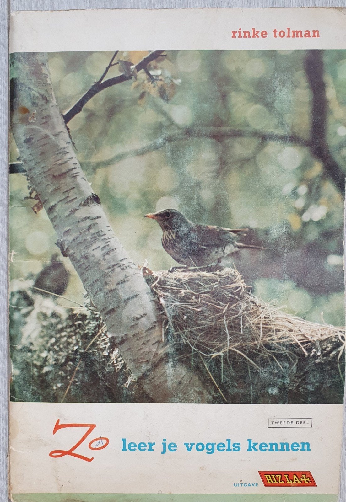 Rizla Zo leer je vogels kennen boekje met plaatjes, Ophalen of Verzenden, Gelezen