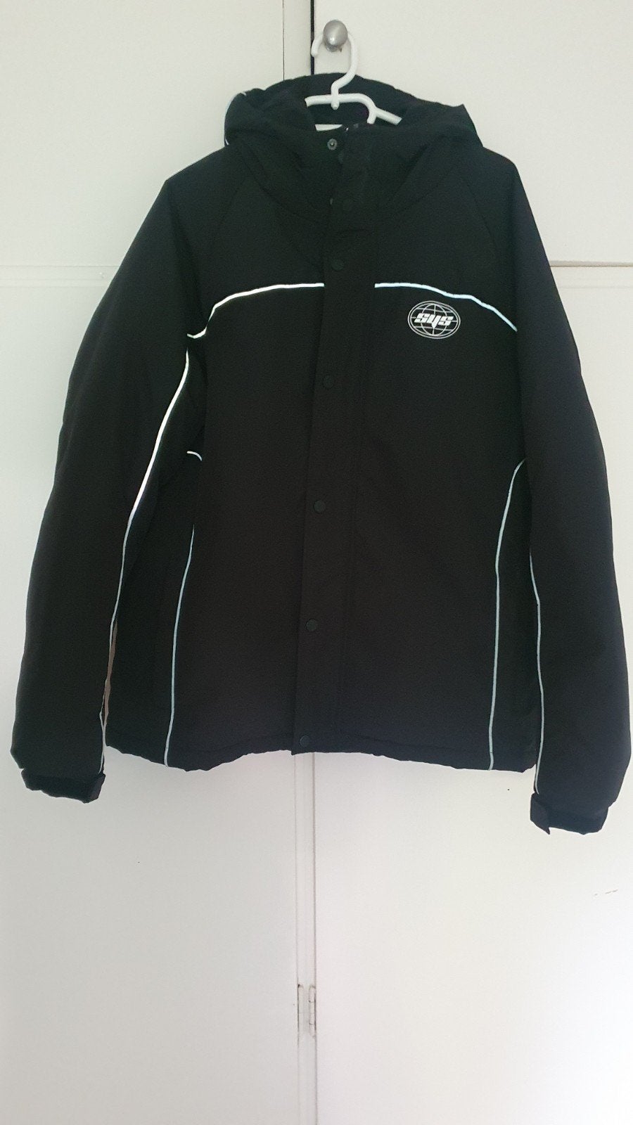 Heren winterjas - Zwart - Maat L, Kleding | Heren, Maat 52/54 (L), Zwart, Ophalen of Verzenden, Zo goed als nieuw