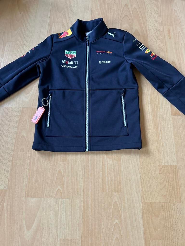Puma Red Bull Racing Softshell Jas Maat 140, Ophalen, Zo goed als nieuw, Jongen of Meisje