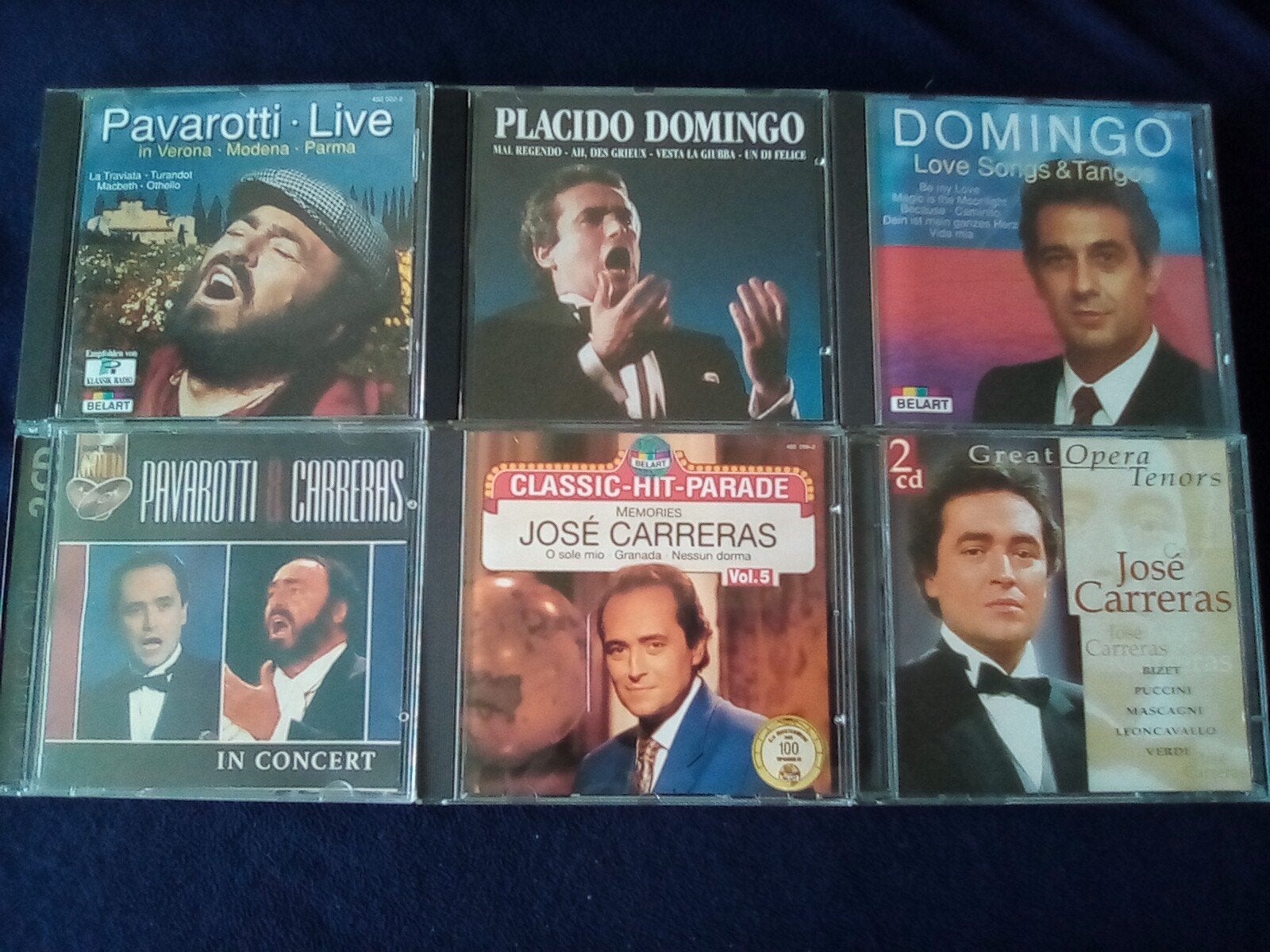 6x cd Placido Domingo, Jose Carreras en Pavarotti, Ophalen of Verzenden, Classicisme, Zo goed als nieuw, Vocaal