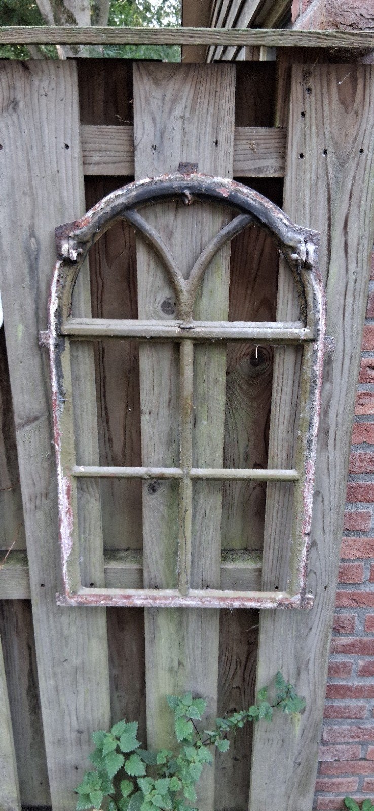 Antiek gietijzeren stalraam, Ophalen of Verzenden