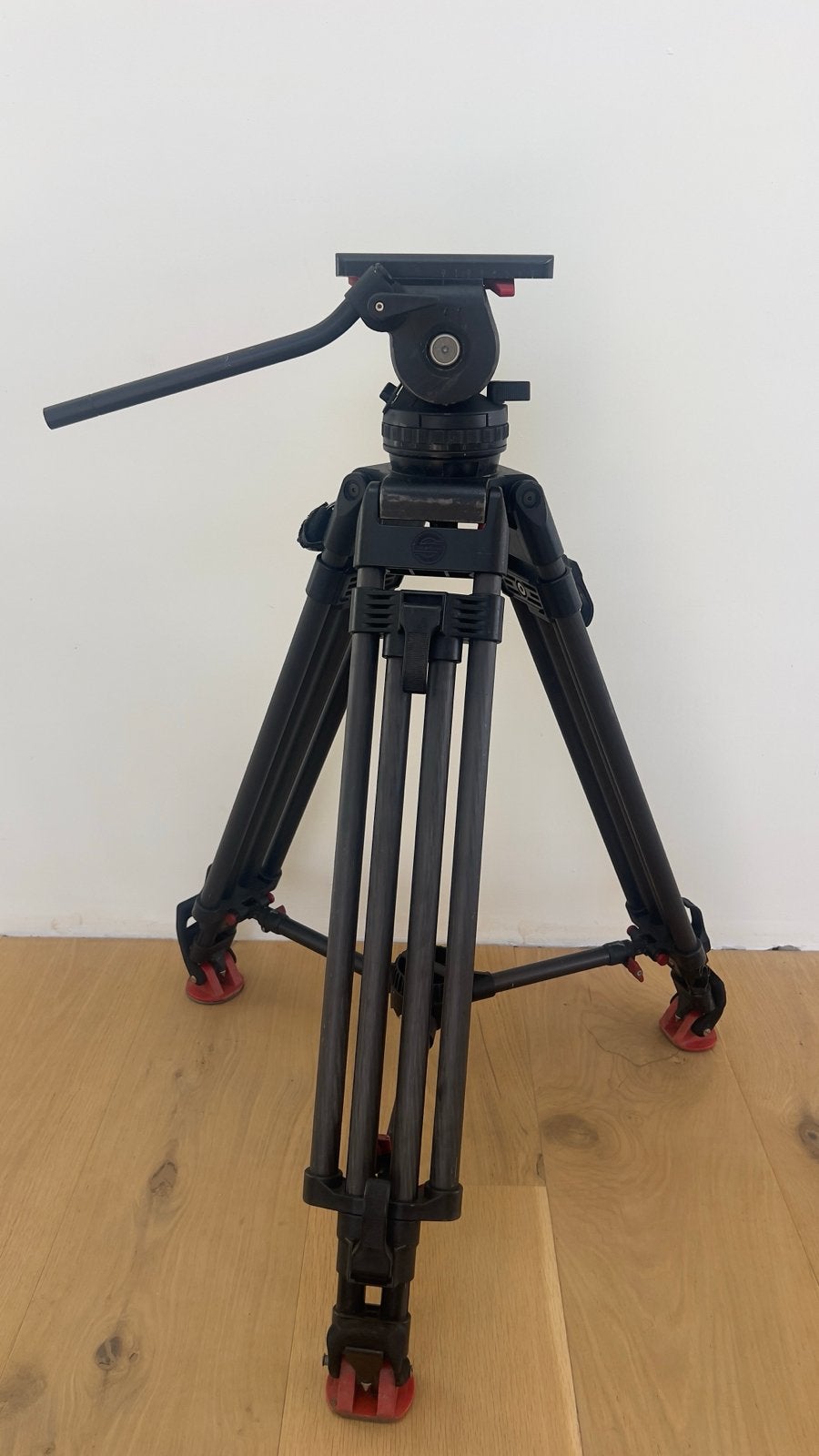 Sachtler statief 100mm kop, Overige merken, Statief, Ophalen, Gebruikt