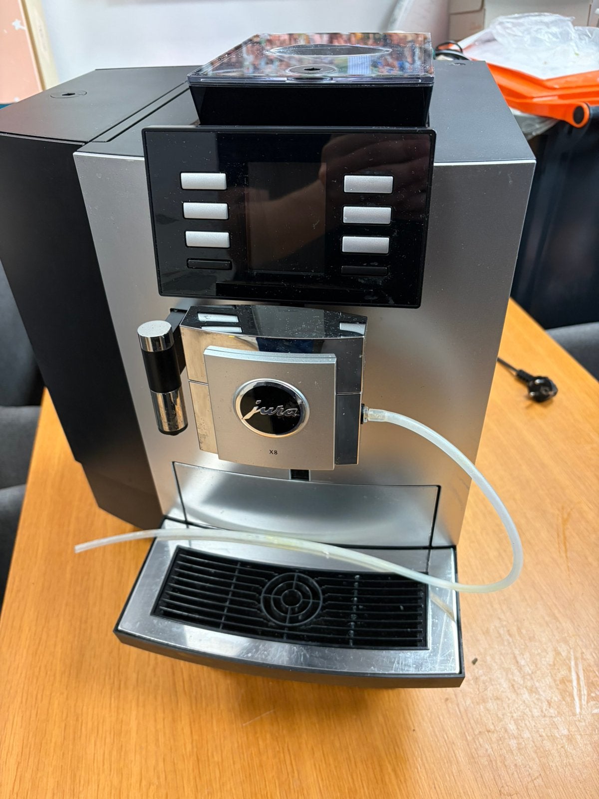 Jura X8 Platinum, Witgoed en Apparatuur, 10 kopjes of meer, Ophalen, Zo goed als nieuw, Koffiemachine