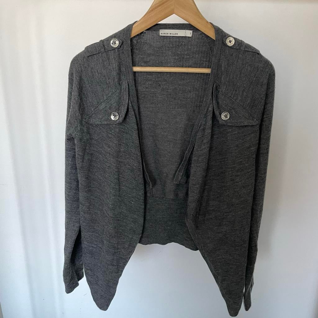 Karen Millen Grijs Vest Maat 36 (S), Ophalen of Verzenden, Gedragen, Maat 36 (S), Grijs