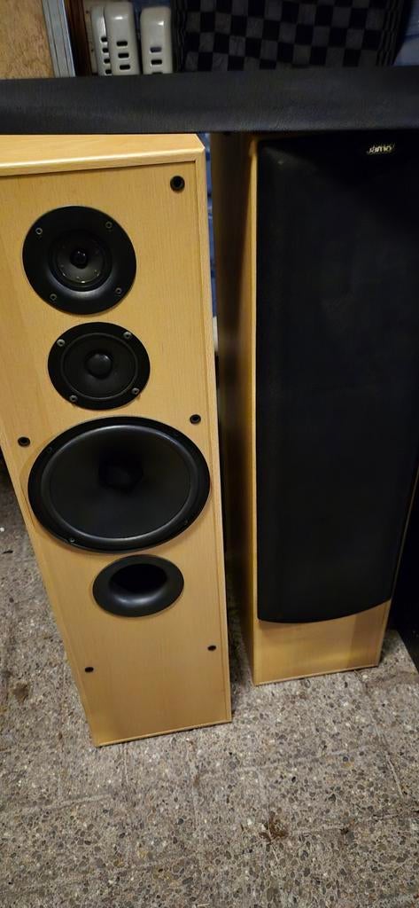Jamo studio 190 speakers, Ophalen, Gebruikt, 60 tot 120 watt, Front, Rear of Stereo speakers