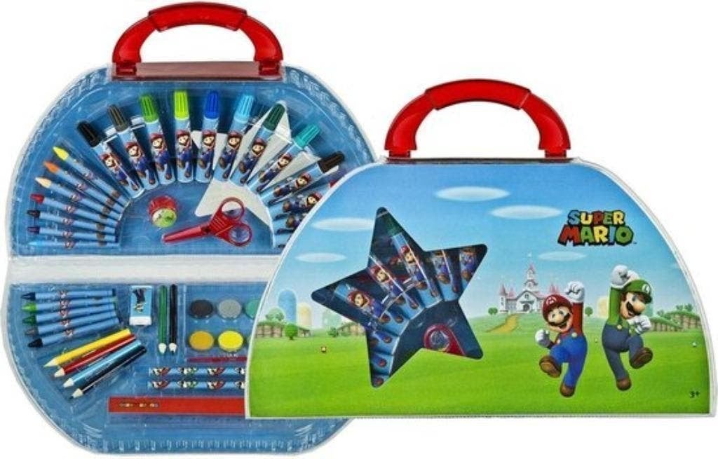 Super Mario Tekenkoffer - 51 Delig - Knutselkoffer, Kinderen en Baby's, Ophalen of Verzenden, Nieuw
