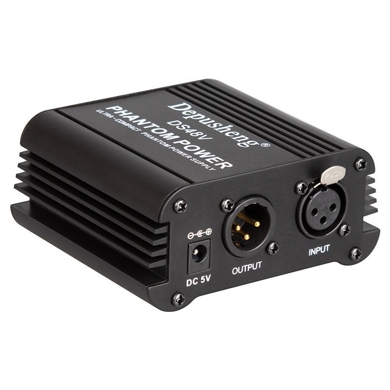 USB 1-kanaals 48V fantoomvoeding met adapter XLR-audiokabel, Ophalen of Verzenden, Zo goed als nieuw, Zangmicrofoon