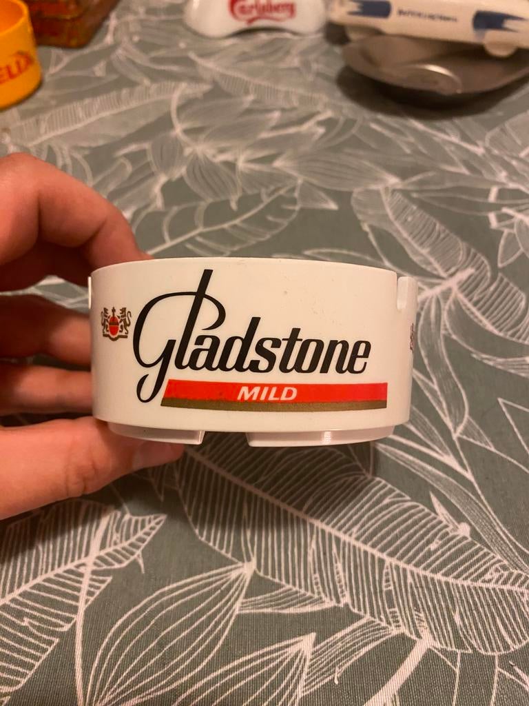 Gladstone mild sigaretten reclame asbak vintage, Ophalen of Verzenden, Zo goed als nieuw, Asbak